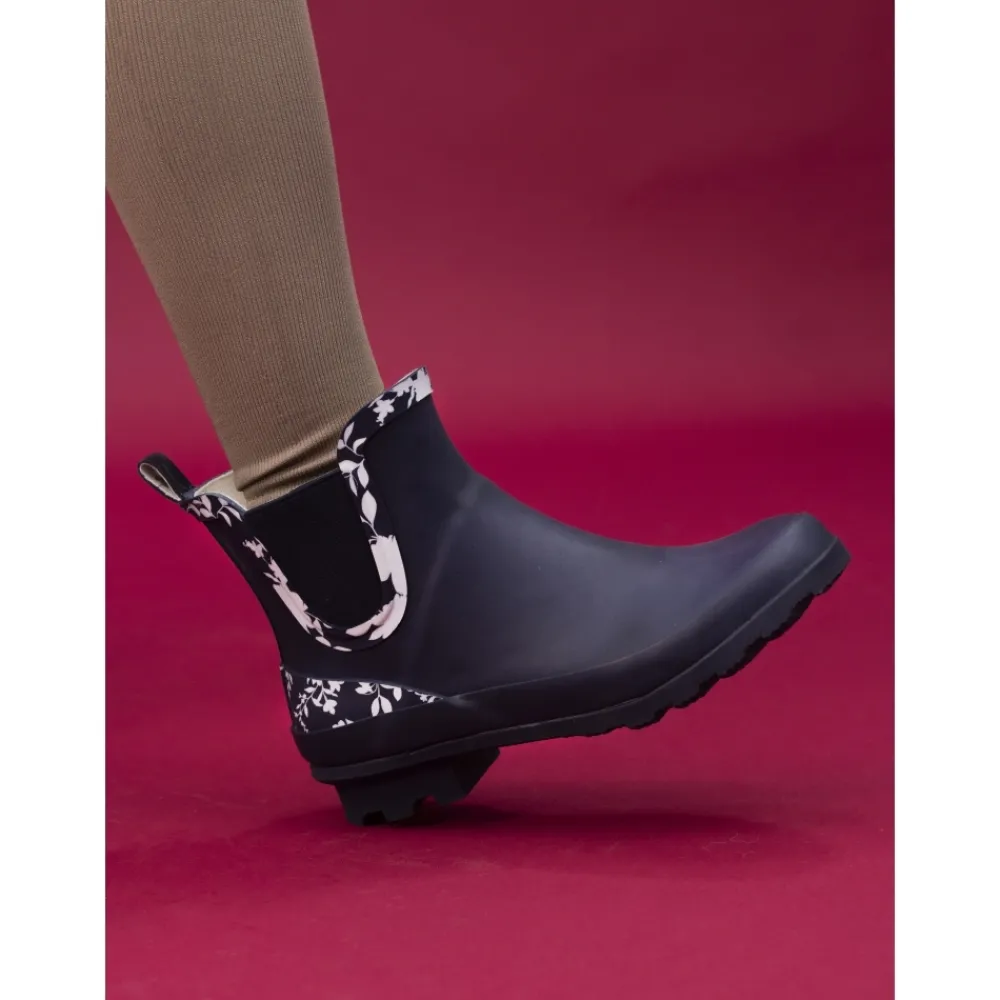 Boots | Wellies-Lunar Shoes Prairie Navy Ankle Wellington