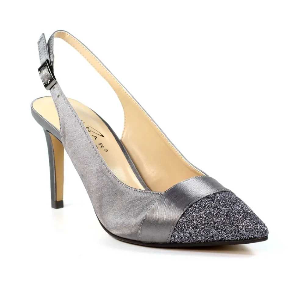 Shoes & Matching Bags | Courts-Lunar Shoes Rowena Dark Grey Slingback Court