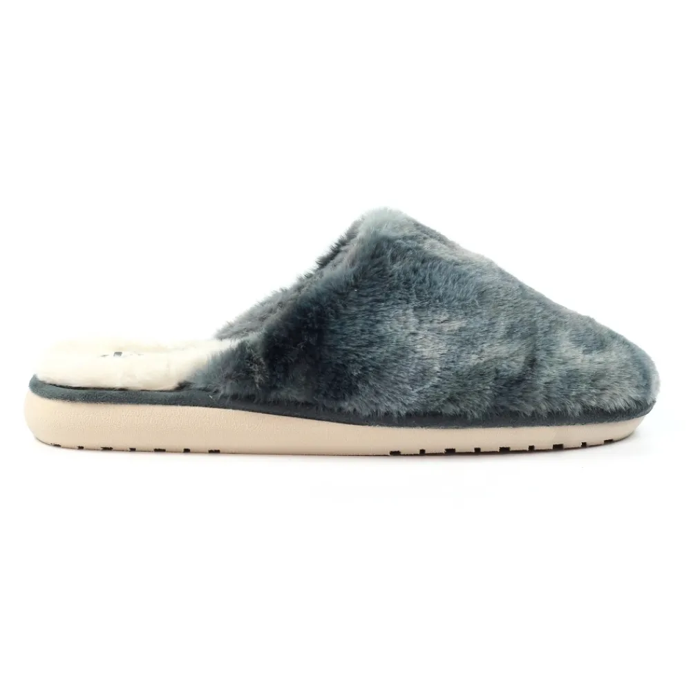 Slip-on | Mule-Lunar Shoes Salla Grey Mule Slipper