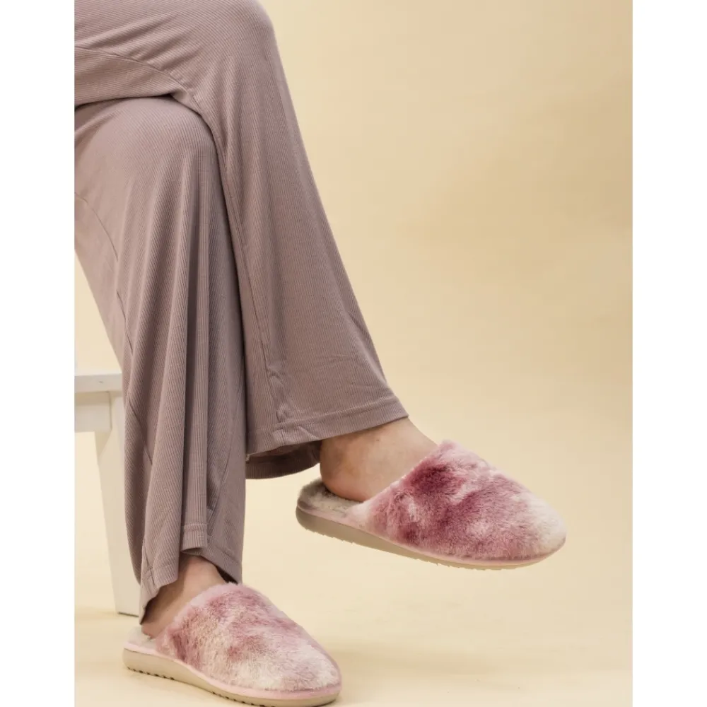 Womens Slippers | Slip-on-Lunar Shoes Salla Pink Mule Slipper