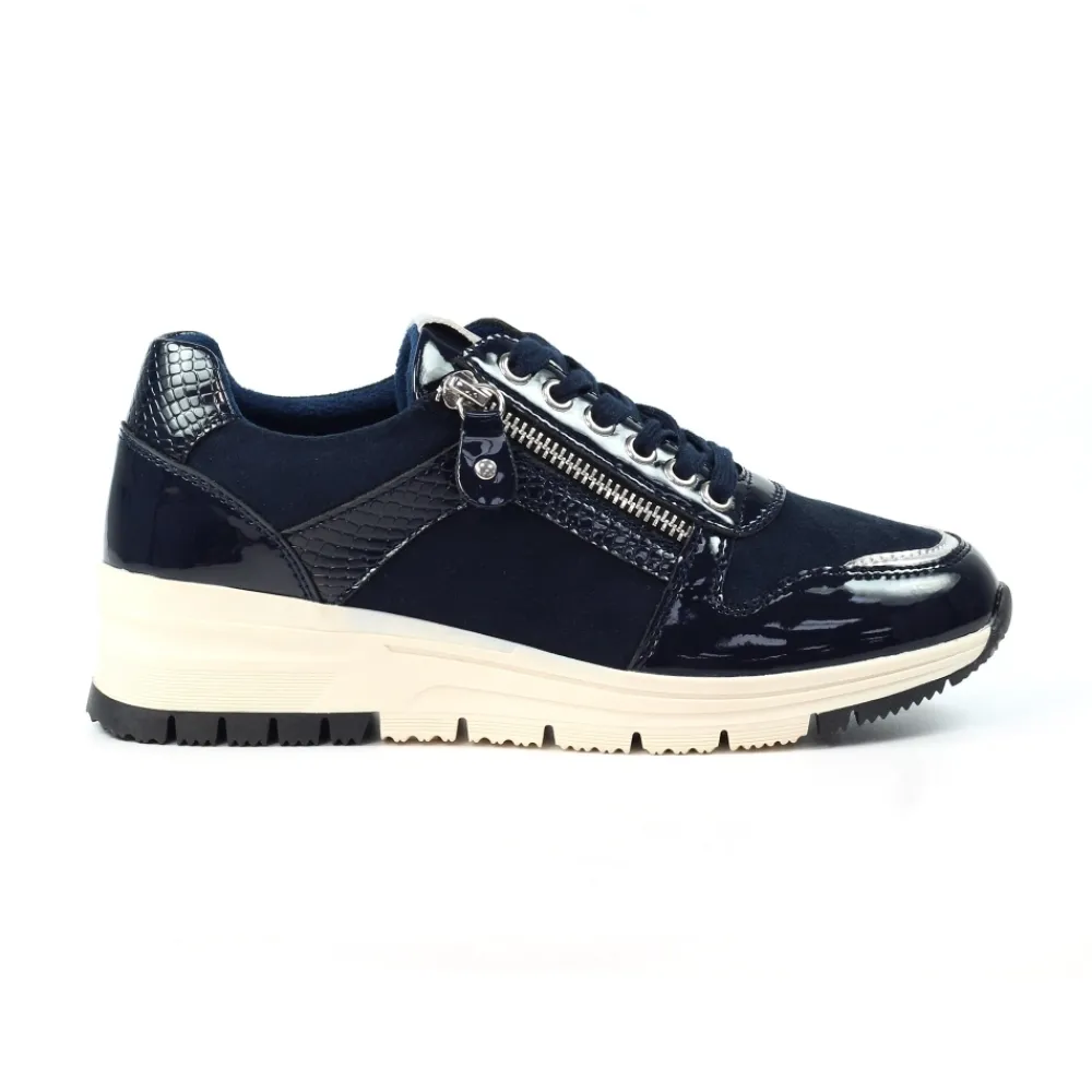 Trainers | Wedges-Lunar Shoes Sammy Navy Trainer