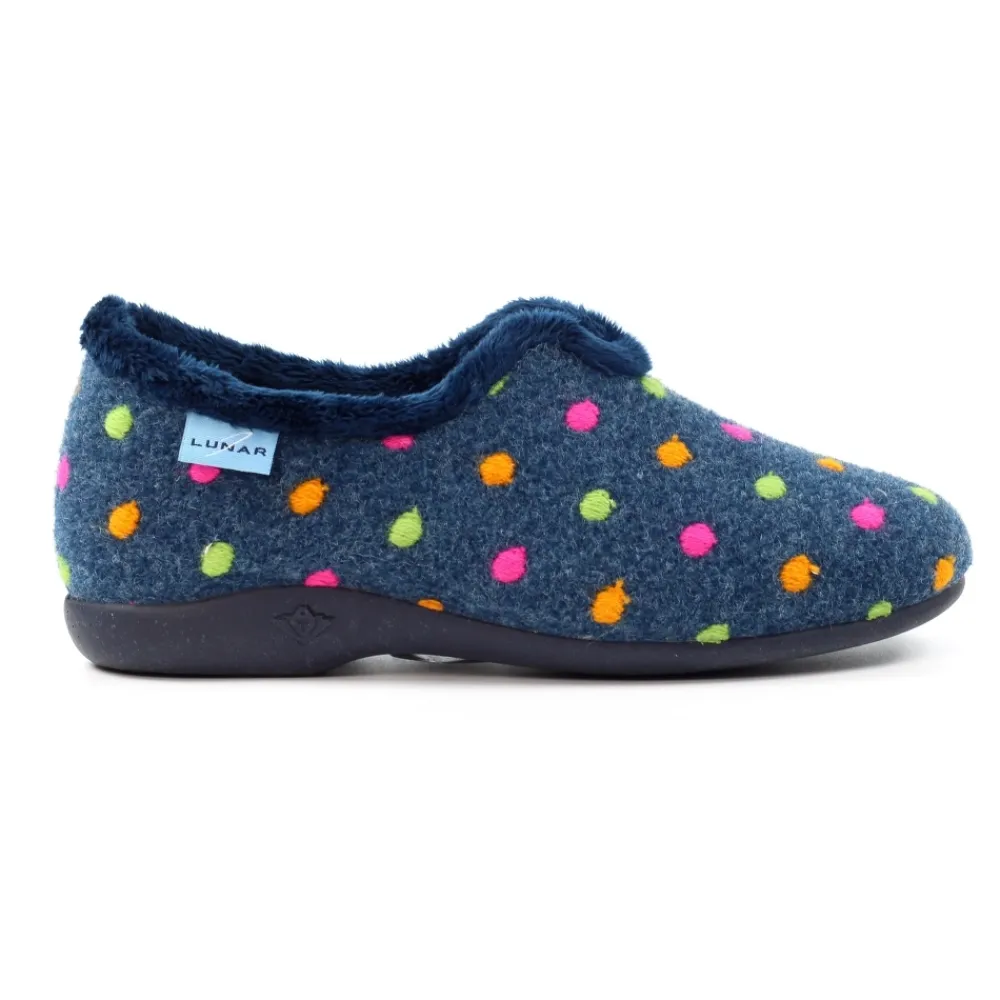 Boot-Lunar Shoes Studio Navy Full Slipper