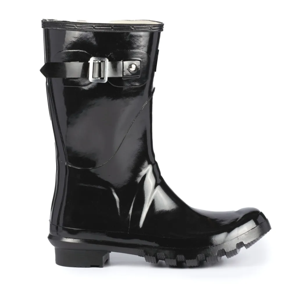 Wellies-Lunar Shoes Sweden Black Mid-Calf Wellington