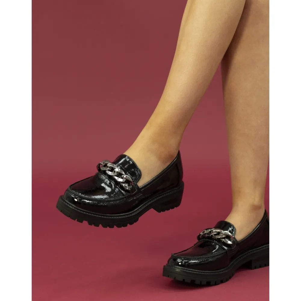 Loafers | Flats-Lunar Shoes Tress Black Shoe