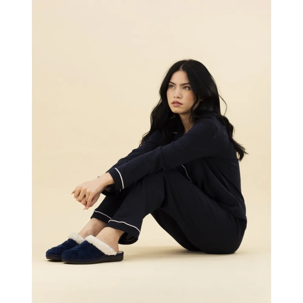 Slip-on | Mule-Lunar Shoes Wilder Blue Mule Slipper