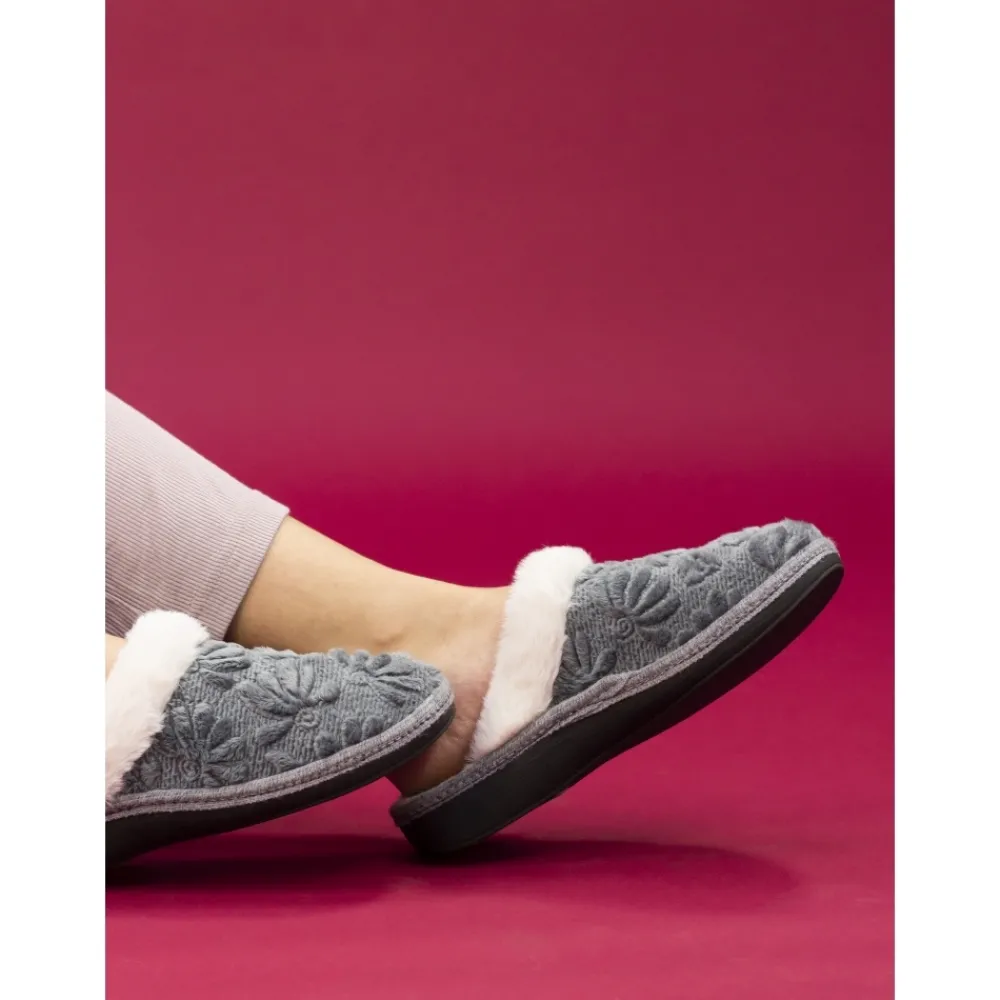 Slip-on | Mule-Lunar Shoes Wilder Grey Mule Slipper