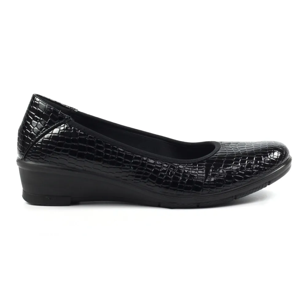 Comfort Shoes | Wedges-Lunar Shoes Winnie Black Wedge Shoe