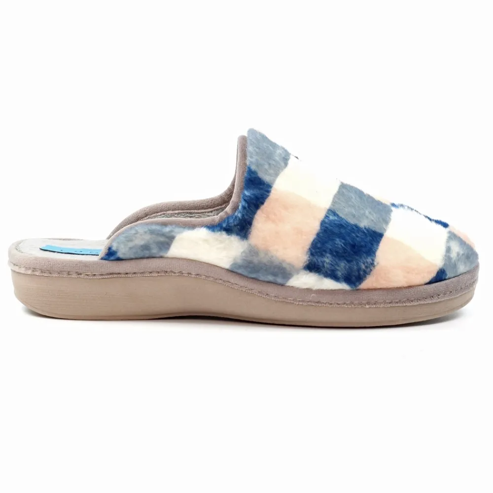 Slip-on | Mule-Lunar Shoes Yasmina Blue Mule Slipper