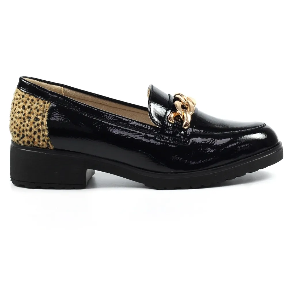 Loafers | Flats-Lunar Shoes Zora Gold Animal Print Shoe